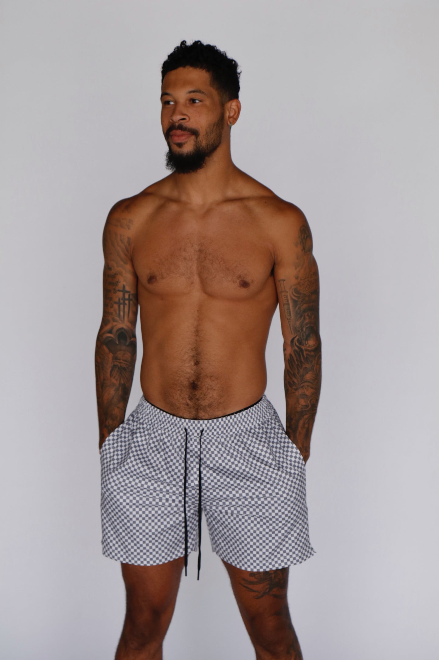 CHOCOLATE CHECKER SHORTS